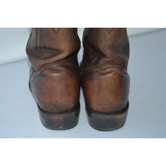 Frye Bruce Pull On 3487688 Dark Brown Men’s Cowboy Western Leather Boot Sz 10 B - Picture 8 of 16